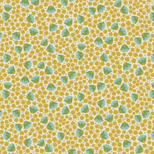 Tilda Patchwork Stoff Baumwolle - Wallflower - Bellflower Flaxen